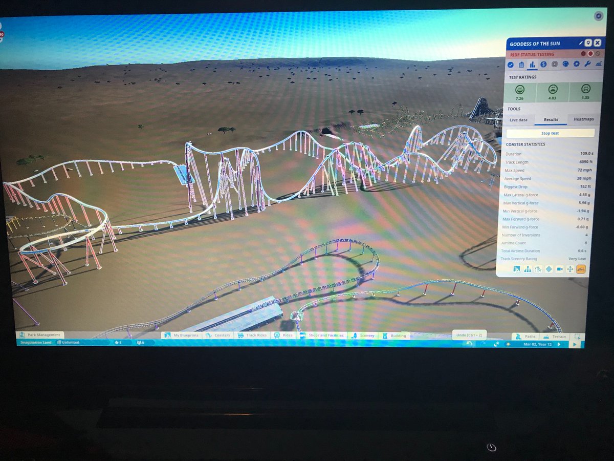 SV_Fan_325's tweet image. My RMC T-Rex #GoddessOfTheSun is complete!!! Really pleased with the layout on this one! Now the only #ImaginationLand coaster left to finish is my Premier blitz coaster #CosmicFusion! Will begin uploading videos soon!