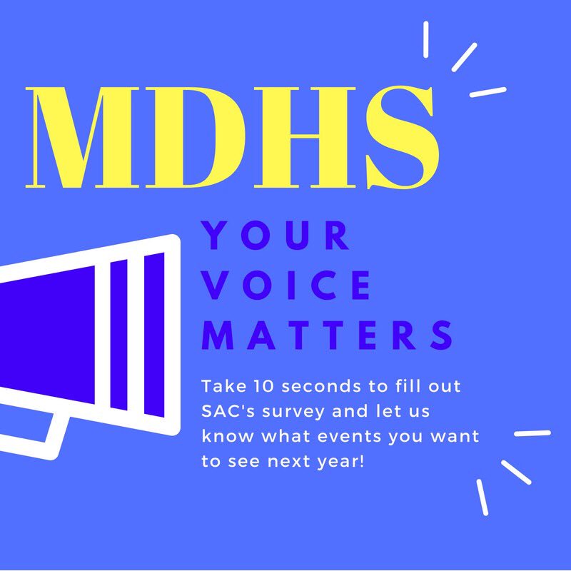 Marauders, let us know what you want to see happen at MDHS next year!

docs.google.com/forms/d/e/1FAI…