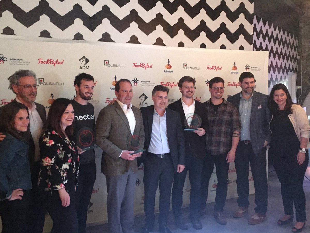 Congrats to the winners of @FoodBytes Montreal: <a href="/drinksap/">Sap! Beverages</a> <a href="/nectarbuzz/">Nectar</a> and SmartCatch! #foodbytes