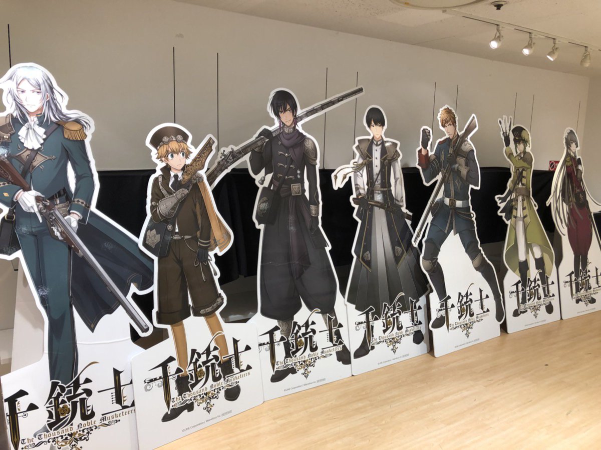 Theキャラ 公式 千銃士 Theキャラ Shop 本日もオープンしております イベント限定商品や先行商品の他 多数商品をご用意しております 店内にはキャラクターパネルやpvを流しており こちらは撮影okです 是非池袋マルイ７f Theキャラshopまでお越し