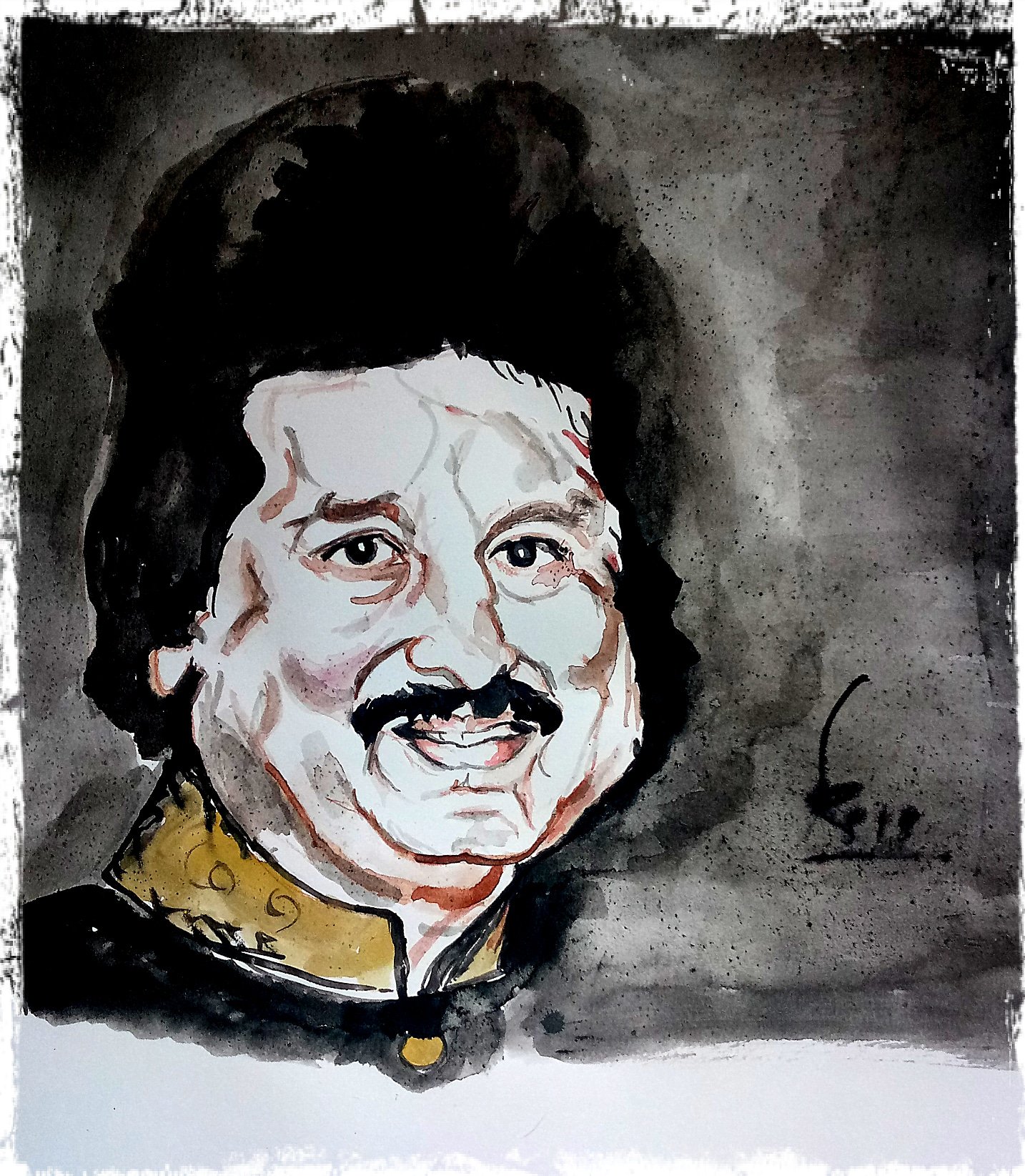 Happy birthday Pankaj Udhas ji
Watercolor on A 4 paper 