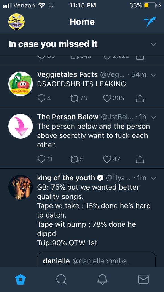 Veggietales Facts on Twitter "DSAGFDSHB ITS LEAKING"