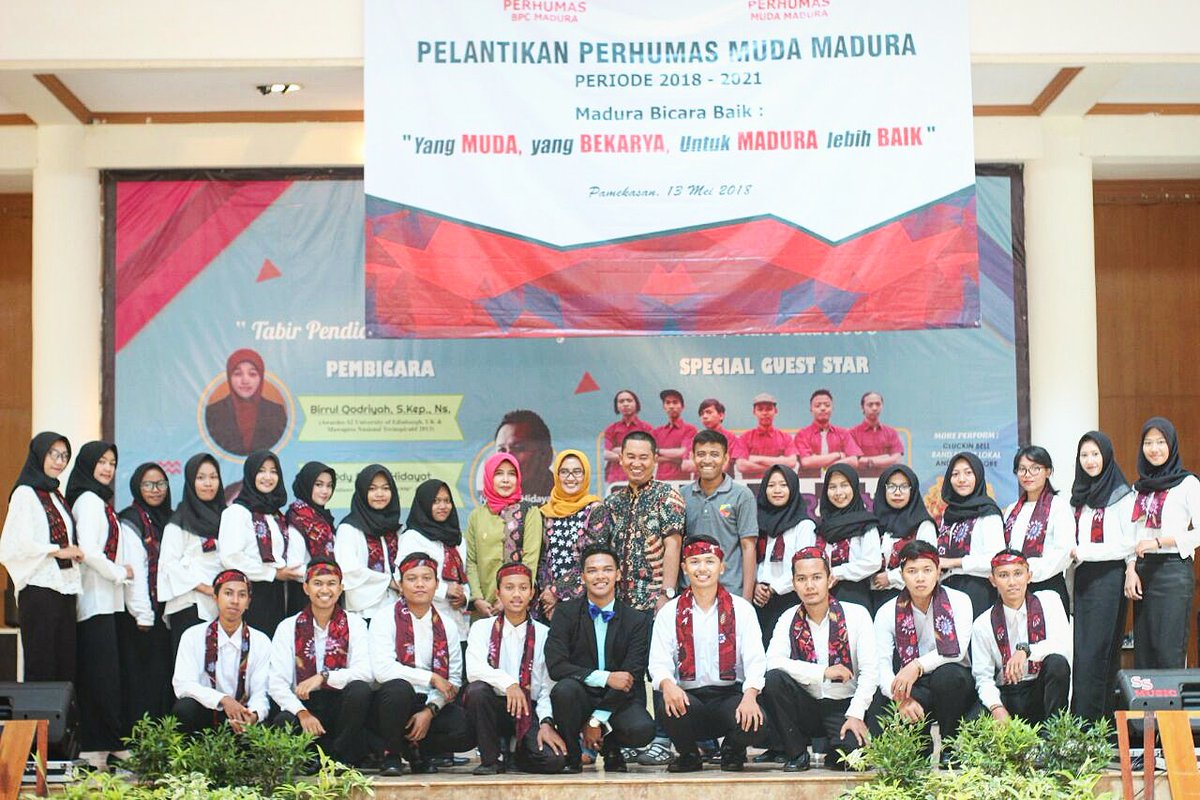 Pelantikan Perhumas Muda Madura, 13 Mei 2018 di Gedung Islamic Center, Pamekasan, Madura.