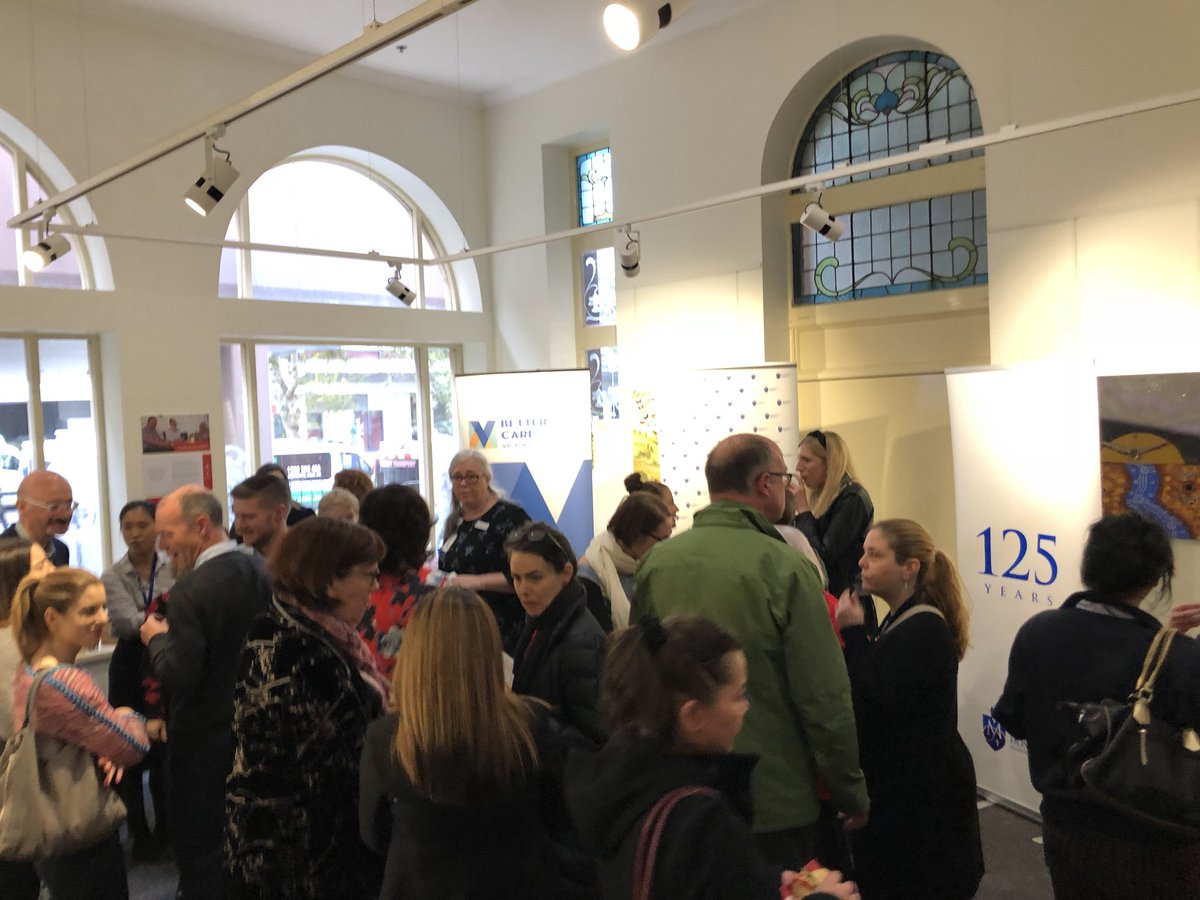 EllyMooQ's tweet photo. Incredible buzz here at @StVincentsMelb for the launch of the safe haven cafe; a new space to accomodate people experiencing poor mental health, without needing to go to ER https://t.co/0nPvoR08QC