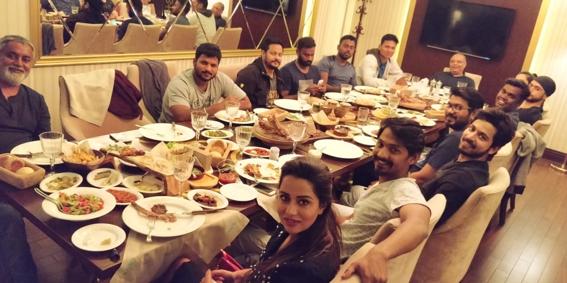 YSRfilms's tweet photo. #PyaarPremaKaadhal last song shoot happening at Baku, Azerbaijan. Bringing you some exciting announcements real soon. All love, no hate ❤️🎶😊
@iamharishkalyan @raizawilson @thisisysr @U1Records @irfanmalik83 @KProductionsInd @Rajarajan7215 @divomovies @DoneChannel1 https://t.co/6JBAF8M55g