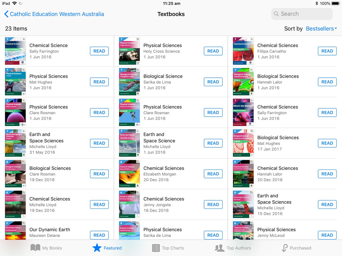 Shell_Lloyd70's tweet photo. Just in! Catholic Education Western Australia's Content Coalition Courses for Year 6, 7 and 8 Science have reached a new milestone - 11,000 iBooks downloads and 1,500 iTunesU course subscriptions. Fantastic work by our amazing #CEWA educators #contentcoalition @iBooks @AppleEDU https://t.co/tiMwcUd6vk