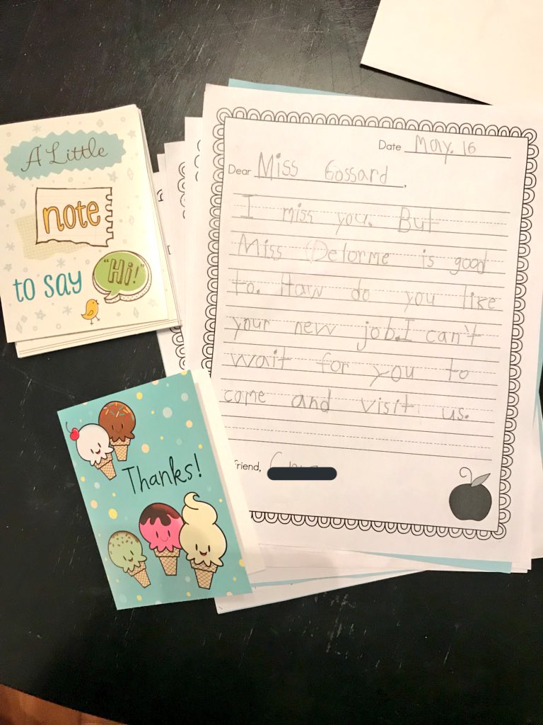 When your class writes you the sweetest letters, you write back! No matter how long it takes :) #gradeone #authenticwriting #learningtogether