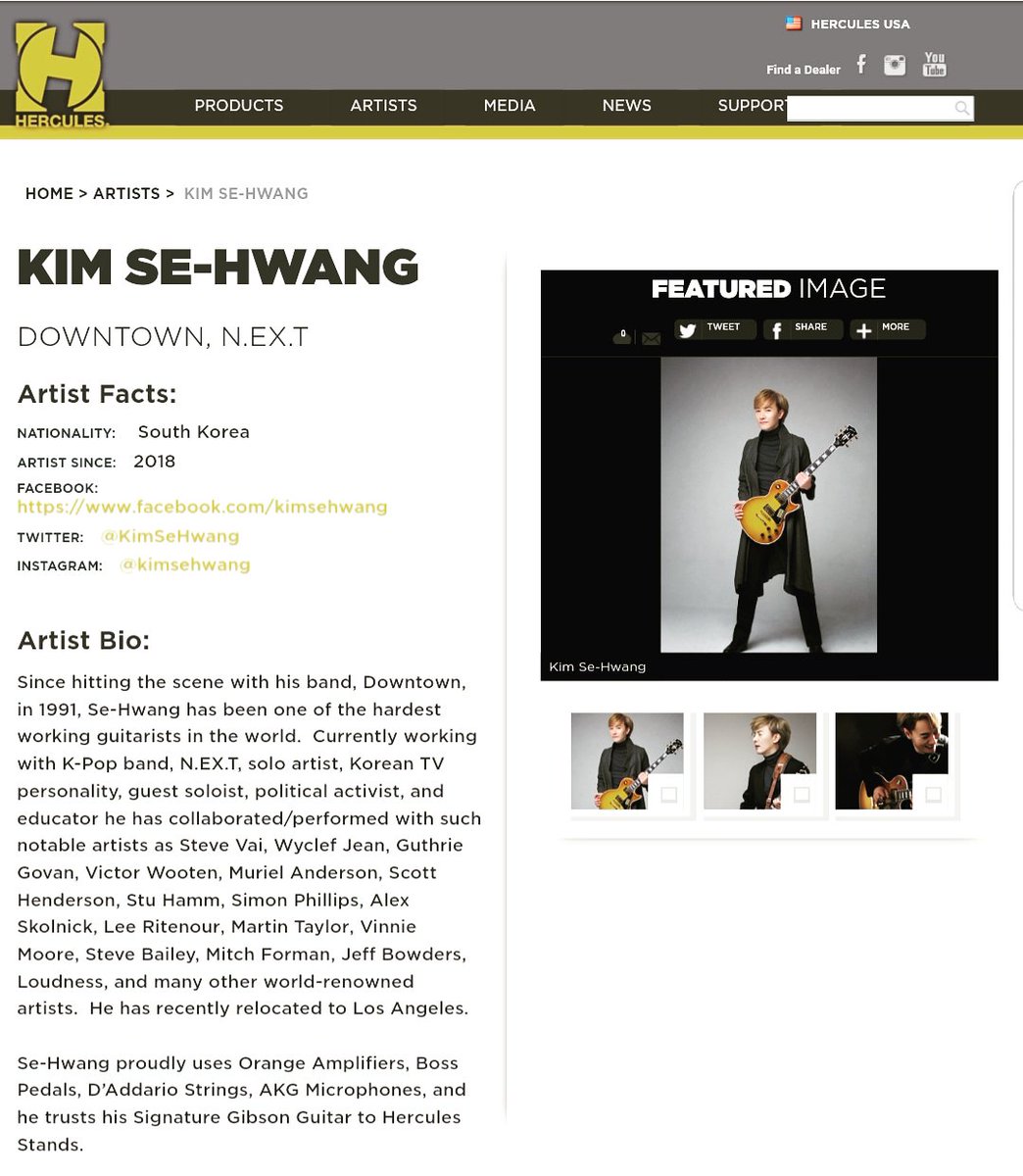 KimSeHwang's tweet photo. @KimSehwang is a proud artist of @HERCULESSTANDS , the strongest and most reliable brand of various stands for musicians!  
p.s. I love you, too, #RobWelch .♡ @TesiSwitch https://t.co/qTe6Qx2wEZ