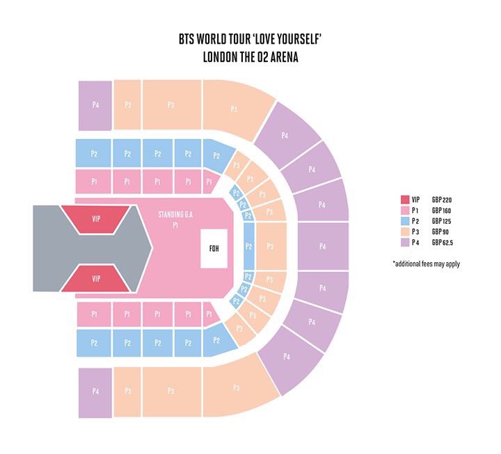 Bts London O2 Arena Seating Chart