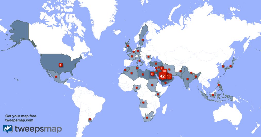 I have 4 new followers from Oman, and more last week. See tweepsmap.com/!Rimmmah20