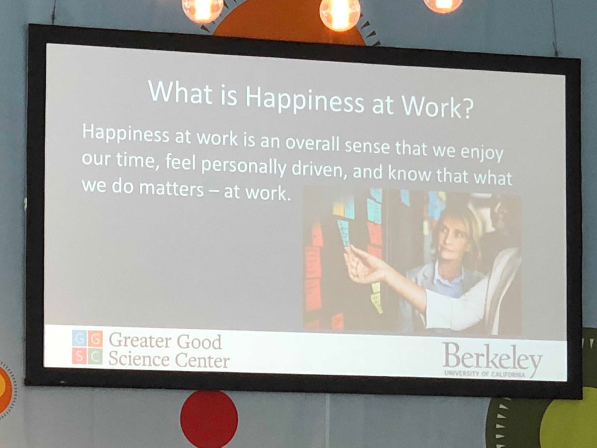 LearningMoment's tweet image. What is Happiness at Work - here is what Emiliana Simon-Thomas shared @ Happiness at Work Conference #woohooinc #learningmoment