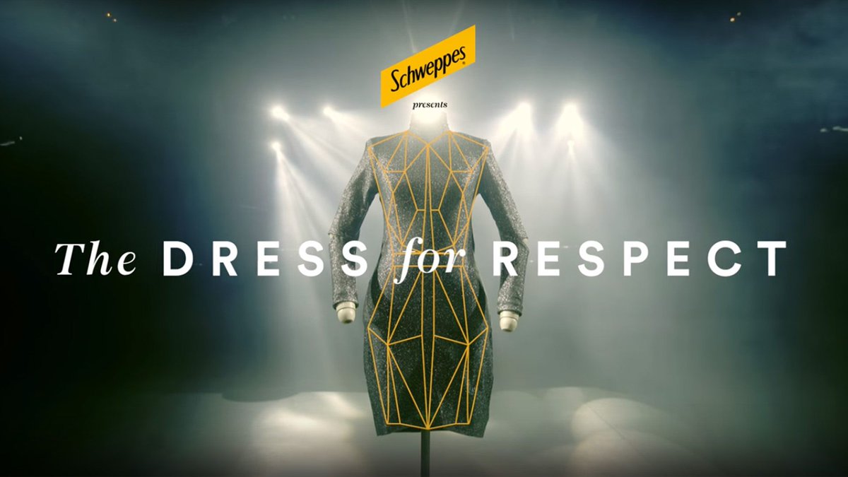 DansTaPub's tweet photo. Schweppes crée une robe connectée qui dénonce le harcèlement en boîte de nuit https://t.co/fFBtaKXOW7 https://t.co/lmGVrQkbKI