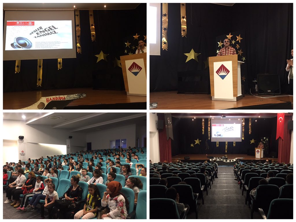 "Sesler Engel Tanımaz!" Türkçe zümresi tarafından hazırlanan projede , görme engelli çocuklarımız için sesli kitaplar oluşturuldu.6 Nokta Körler Derneği Üyesi Fazlı Koçak ve Dumlupınar ilkokulu öğretmenlerinin katılımı ile öğrencilere sesli kitapları verildi.