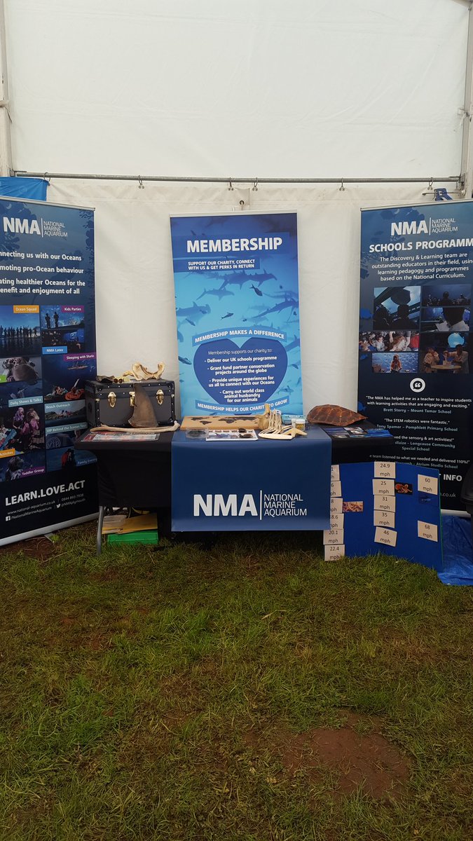 We are here at the Devon County Show Day 1 in the Ocean Discovery Zone 😁 #nationalmarineaquarium #nmaplymouth #devoncountyshow #OceansDZ @NMAPlymouth