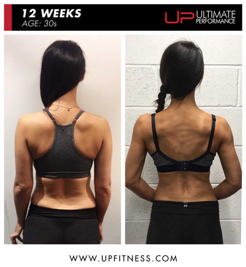 UPFitness's tweet photo. Years of the standard fitness fluff exercise and diet advice from the Daily Mail versus 12 weeks of the right (3x a week) exercise and a diet that she could commit to. 
It's not overly fancy. It's just plain old-fashioned hard work and a proven methodology https://t.co/45mnisfNfr https://t.co/5ZXuNF0VYT