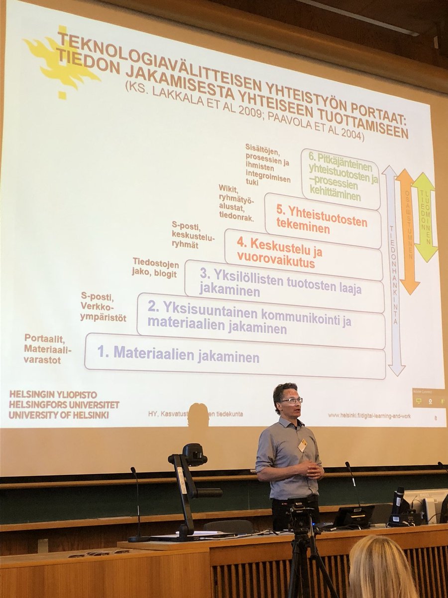 Yhteistyön portaat - materiaalien jakamisesta pitkäjänteiseen yhteistuotosten kehittämiseen. <a href="/samipaavola/">Sami Paavola</a> #yhteisooppiiverkossa
