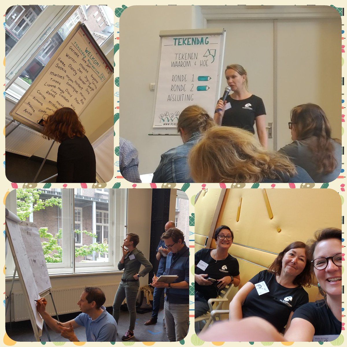 Vandaag te gast in Groningen voor de #Noorderlink #tekendag. 43 visuele helden in spé leren communiceren met tekeningen.