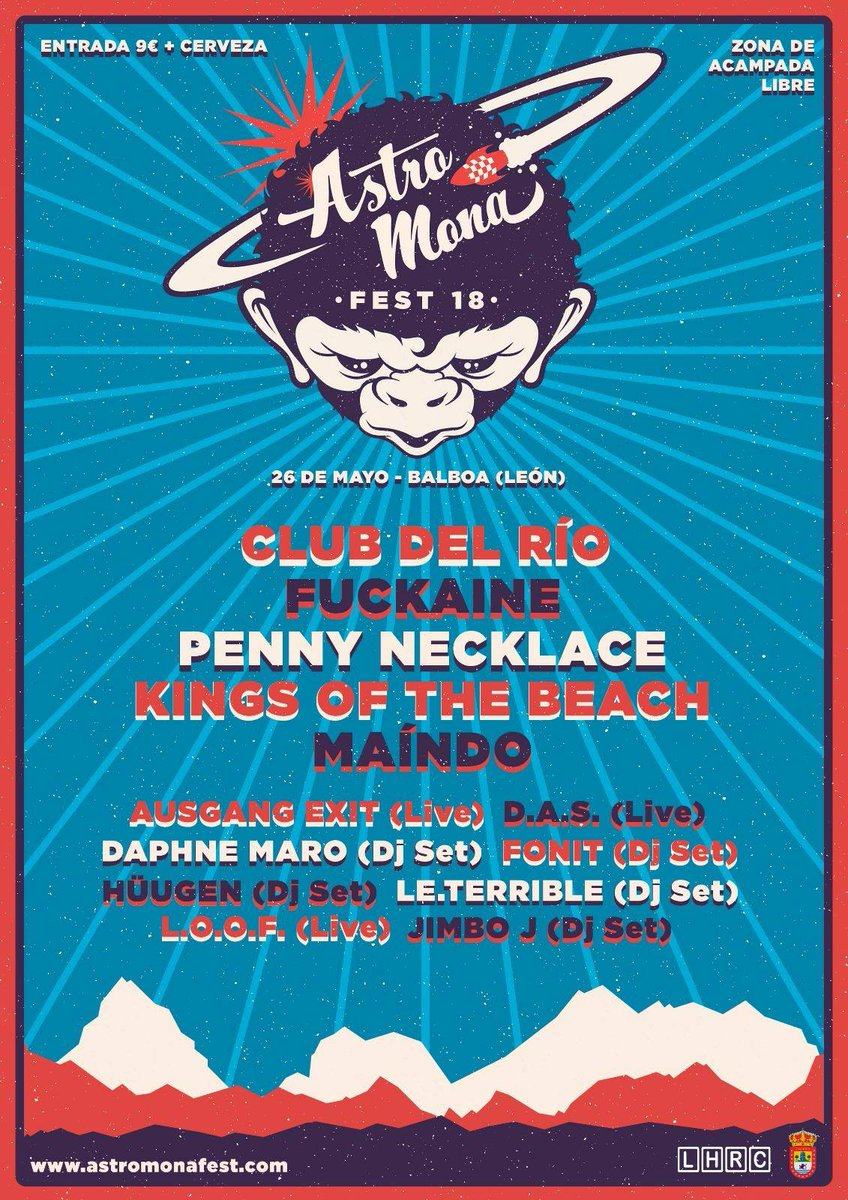 ciudad_oasis's tweet photo. @KOTBvigo NEXT STATION -> 26/05 Balboa (León) #AstroMona Fest @astromona @fuckaine @PennyNecklace @Clubdelrio https://t.co/FEWsaXX6Fg