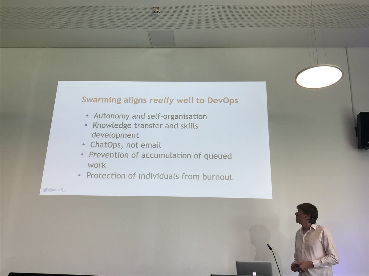 fr_roya's tweet photo. Ticket tennis and burned out heros are over, solution by sworming in ITSM thank you @JonHall_ for sharing challenges and successes. Happy to hear #ITSupport applying our shared principles #DoDKiel18 #DevOpsDaysKiel #Learning https://t.co/jx3qpnMm5Y
