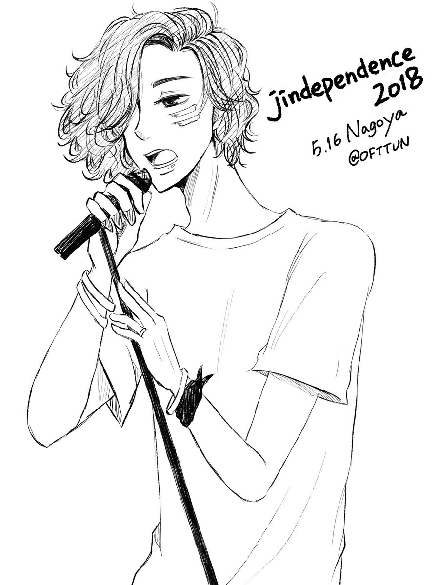 OFTTUN's tweet image. 昨日 #jindependence2018 初参戦だった私が初っ端一番驚いたこと。
赤西くんの衣装(衣装？)がなんの変哲もないただの白Tシャツにジーパンだったこと……それであんなかっこいいってなんなん…？？イケメンは服を選ばないわ…
あと会場では切れ切れ言われてた赤西くんの髪の毛めっちゃ美しかったよ…？