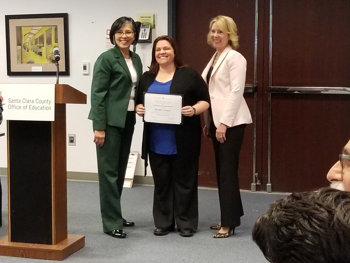 branham_high's tweet photo. Congrats to Heather Cooper, one of both  CUHSD's and SCCOE's Classified Employee of the Year! https://t.co/W9w2HSHZoh