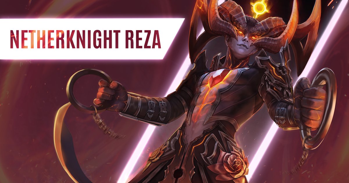 vainglory's tweet photo. CHECK OUT THE EPIC ‘NETHERKNIGHT’ REZA 🔥🔥

There are consequences for tarrying too long in the Netherworld. 
Discover more about ‘Netherknight’ Reza ⤵️
https://t.co/sgfdqFAitH https://t.co/M743CvsgkW