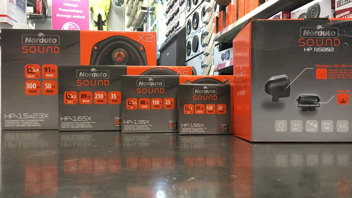 NorautoBeynost's tweet photo. Nouveau chez #Norauto #Beynost
Nouveau look et toujours le meilleur rapport qualité/prix pour notre collection 2018 de haut-parleurs #NorautoSound
Les modèles 13cm et 16cm peuvent être testés sur notre mur autoradio https://t.co/JJxPS0tl4e