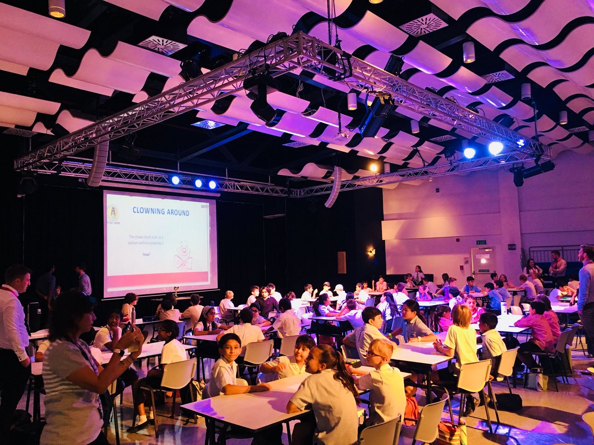 JESSMathsDept's tweet photo. The Primary Teams’ Maths Competition #PTMC is about to get underway @JESSDubai right now. Mrs Bal and her Yr12 students have everything under control @JESS_Secondary @JESSYear12 @JESSPrimaryHead https://t.co/wZxLalCcZi