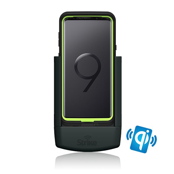 Use your Samsung Galaxy S9 with your Otterbox or LifeProof case still on, in these Strike Alpha Cradles. The cradles include wireless charging for your convenience. Order now!