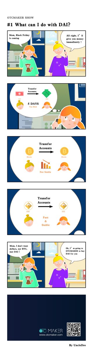 OTCMAKER SHOW   #1 What can I do with DAI?   <a href="/MakerDAO/">Maker is now Sky</a> 

Check out OTCMAKER at goo.gl/sJTbuU, get your first stable DAI and candy OMT for free.