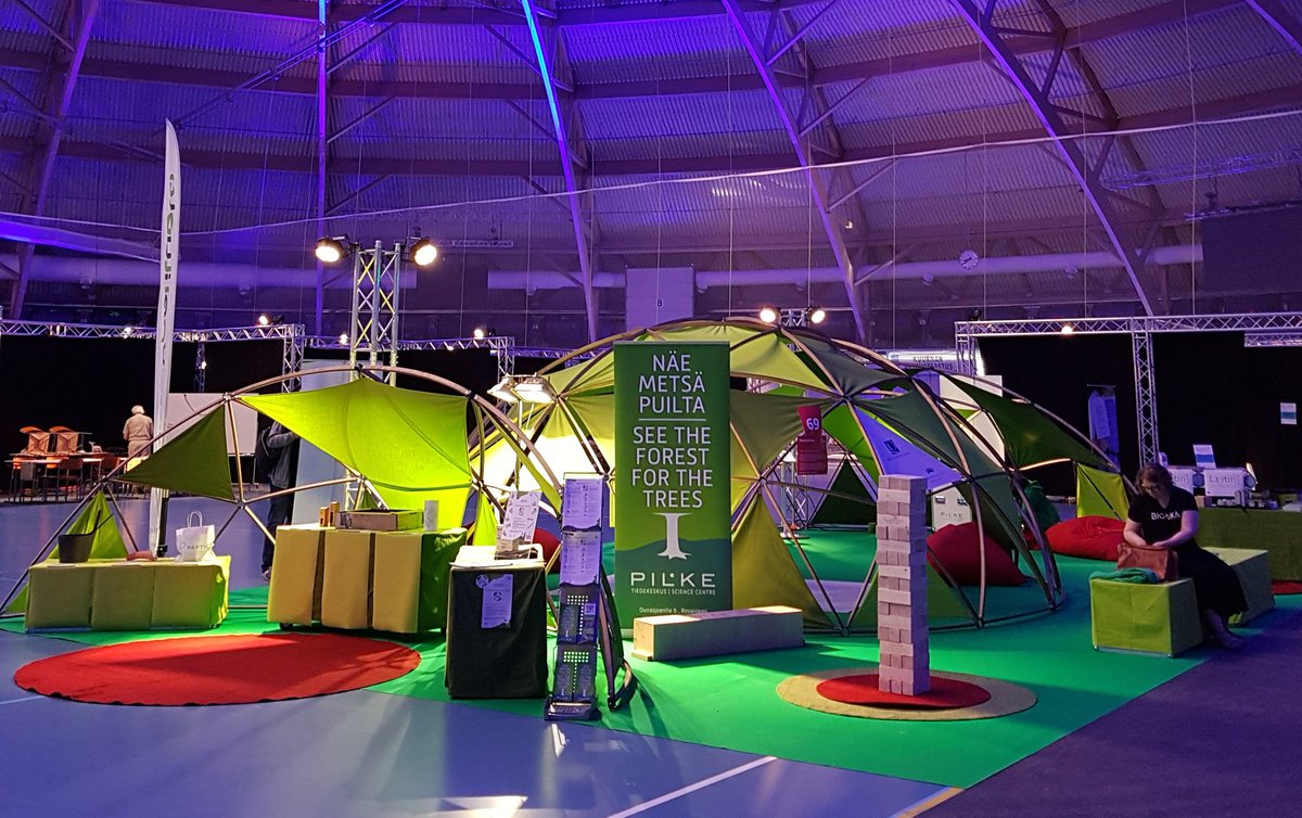 PILKEtalo's tweet photo. Joensuu Areenalla alkaa pian säpinä kun tiede kohtaa kulttuurin SciFesteillä! #SciFest2018 #metsäpeliluola #bioaika #pilke #metsä #kulttuuri #tiede @ScifestJoensuu https://t.co/NBYORAZKq8