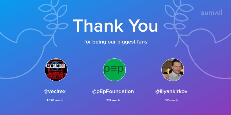 knowhow_co's tweet photo. Our biggest fans this week: @vecirex, @pEpFoundation, @iliyankirkov. Thank you! via https://t.co/HpIjcDs9Cv https://t.co/R1HyGQngHR
