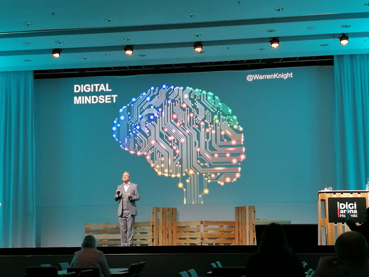 Honered to hear <a href="/WarrenKnight/">Warren Knight</a> speak at #digiarenahelsinki #digitalfirst