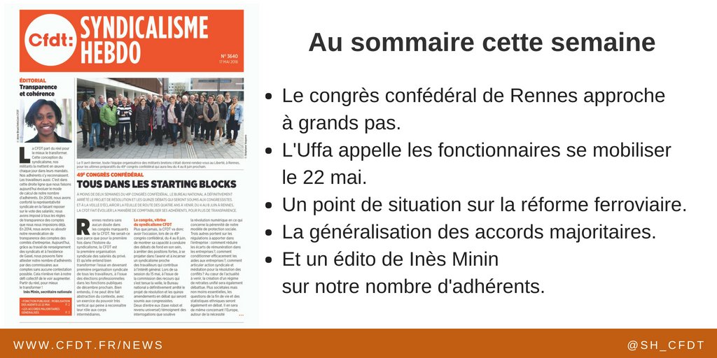 Syndicalisme Hebdo tweet media