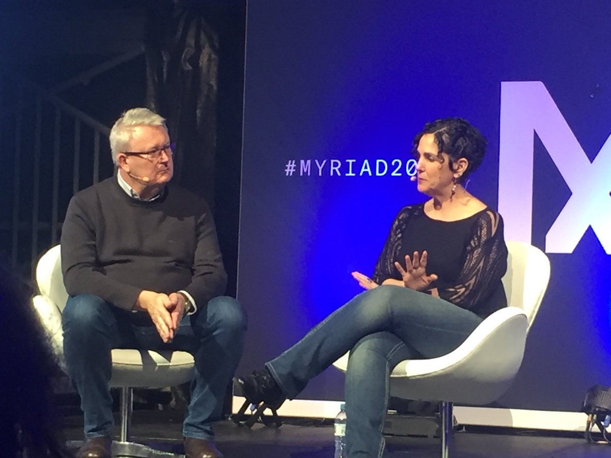 Amazing discussion on social connectedness by Yael Eisenstat #MYRIAD2018