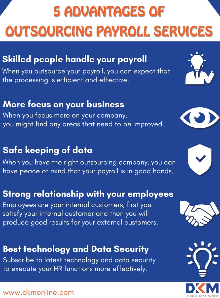 dkm_online's tweet photo. Some of the leading #businessmanagers outline the reasons as to why they prefer #outsourcing #payroll services then setting up a whole department in-house. Speak to the #PayrollConsultants now for customized #businesssolutions, visit: https://t.co/RS3J7ZpW35 https://t.co/6wOYR5Sk2o