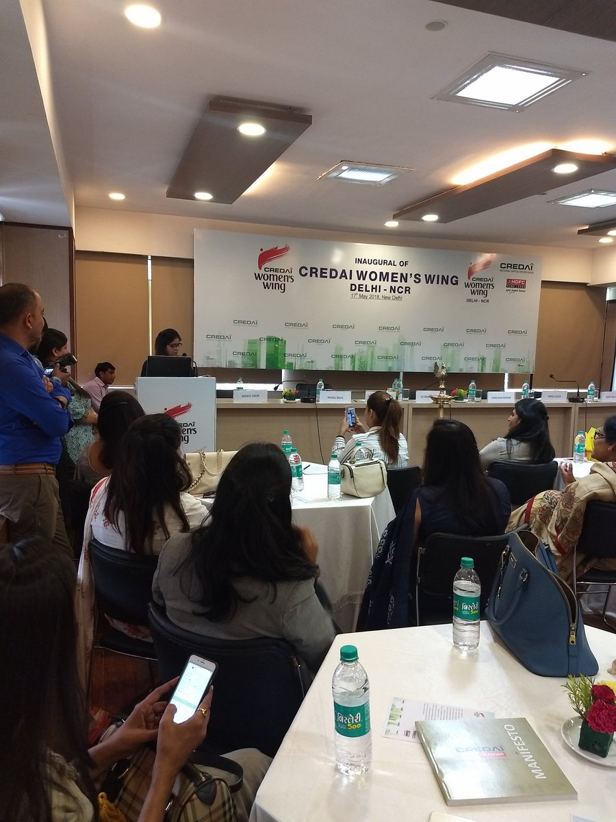 Credaiwup's tweet photo. @sanjayrana Inauguration of CREDAI Women’s Wing in NCR underway. Chairman  CREDAI invites women to change the face of CREDAI. https://t.co/sQnd0IiLOc