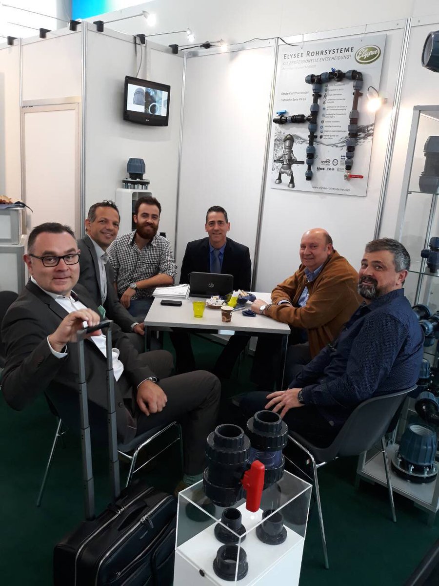 ELYSEECY's tweet photo. Elysee Irrigation is in Munich, IFAT exhibition. Elysee Rohrsysteme GmbH is present at IFAT, the World's Leading Trade Fair for Water, Sewage, Waste and Raw Materials Management.  #ElyseeIrrigation #IFAT #ElyseeRohrsystemeGmbH https://t.co/VksPlXUvuv