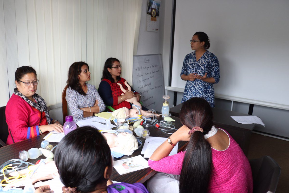 NePeriQIP's tweet photo. The #SaferBirthBundle #SimulatedTrial Pilot Testing was successfully completed on 14 May 2018 at @Golden_GC2016 office in Kathmandu. Participants from #TUTH and #PMWH were part of the testing on behalf of #MIDSON. https://t.co/G17RI1y9WT