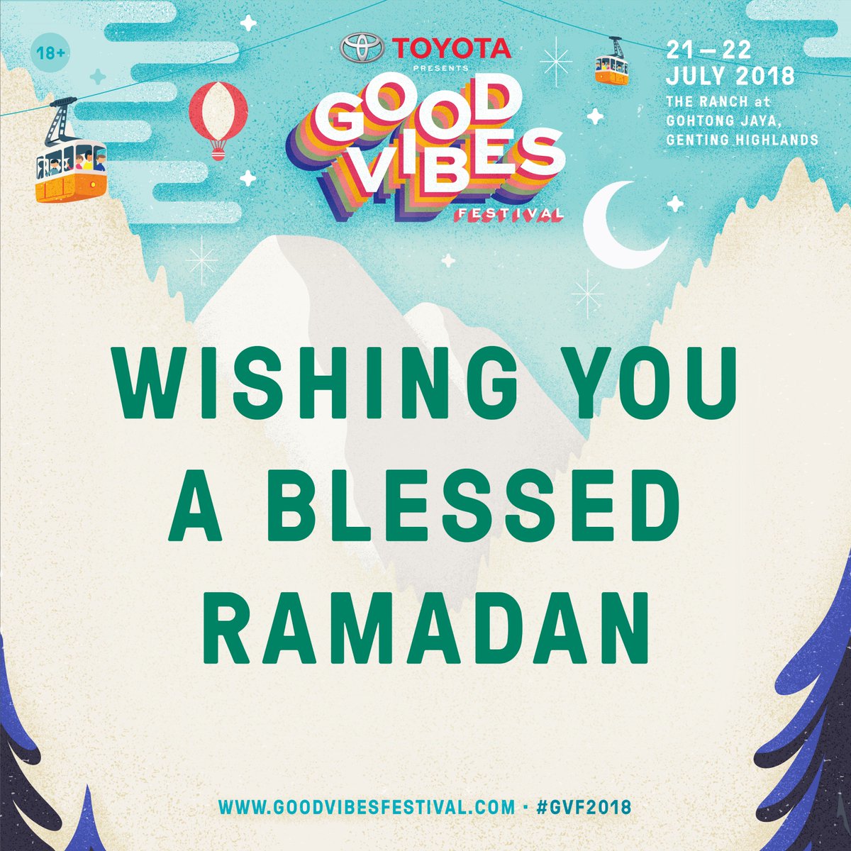 Good Vibes Festival On Twitter Wishing You A Happy And Blessed Ramadan Selamat Berpuasa Ramadankareem