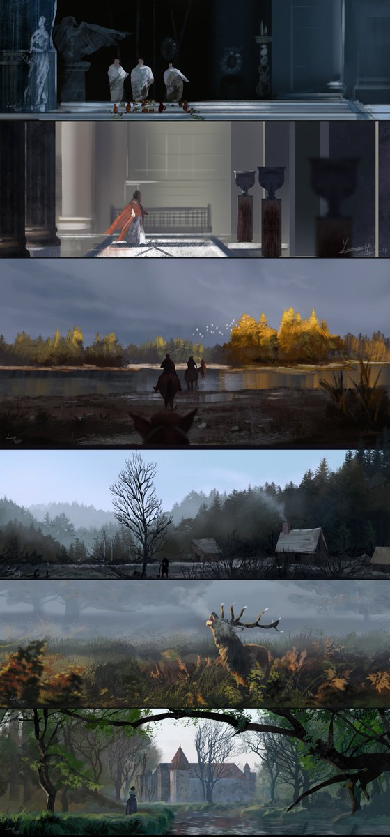 Artists need morning warmups too! <a href="/LouiseMeijer21/">MajorMajor</a> speedpaints from one week of morning speedpaints before tackling concepts for the game. #gamedevelopment #digitalartist #speedpaint #warmupsketch