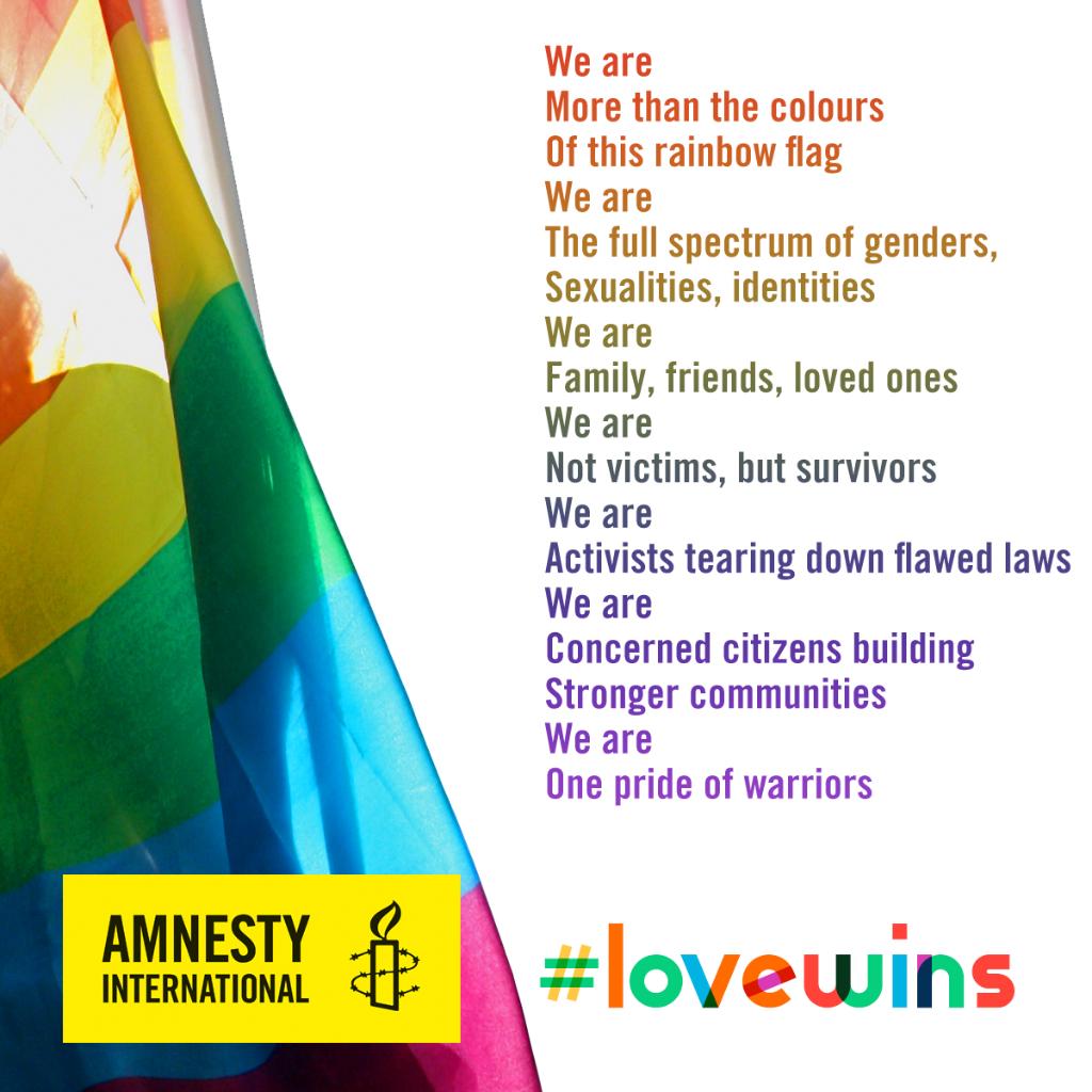 This #IDAHOT, take a stand against homophobia, transphobia and biphobia. Remember, #LoveIsLove… and ultimately, #LoveWins. 🌈 💗