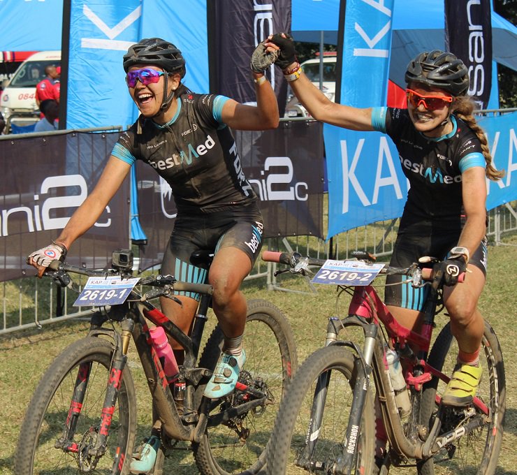 [RACE REPORT] Read all about 
<a href="/BmissD/">Daniellestrydom</a> and <a href="/LouwKristen/">Kristen Louw</a> successful time at the <a href="/_sani2c/">KAP sani2c</a>: bit.ly/2IP0OGy.  

<a href="/BestmedScheme/">Bestmed</a> <a href="/Squirtlube_SA/">Squirtlube</a> @Wintergreenza <a href="/ColinFrancke/">SMinc Sports Management</a> <a href="/obbotha/">Owen Botha</a> #sani2cRace #MoreThanARide #teambestmed