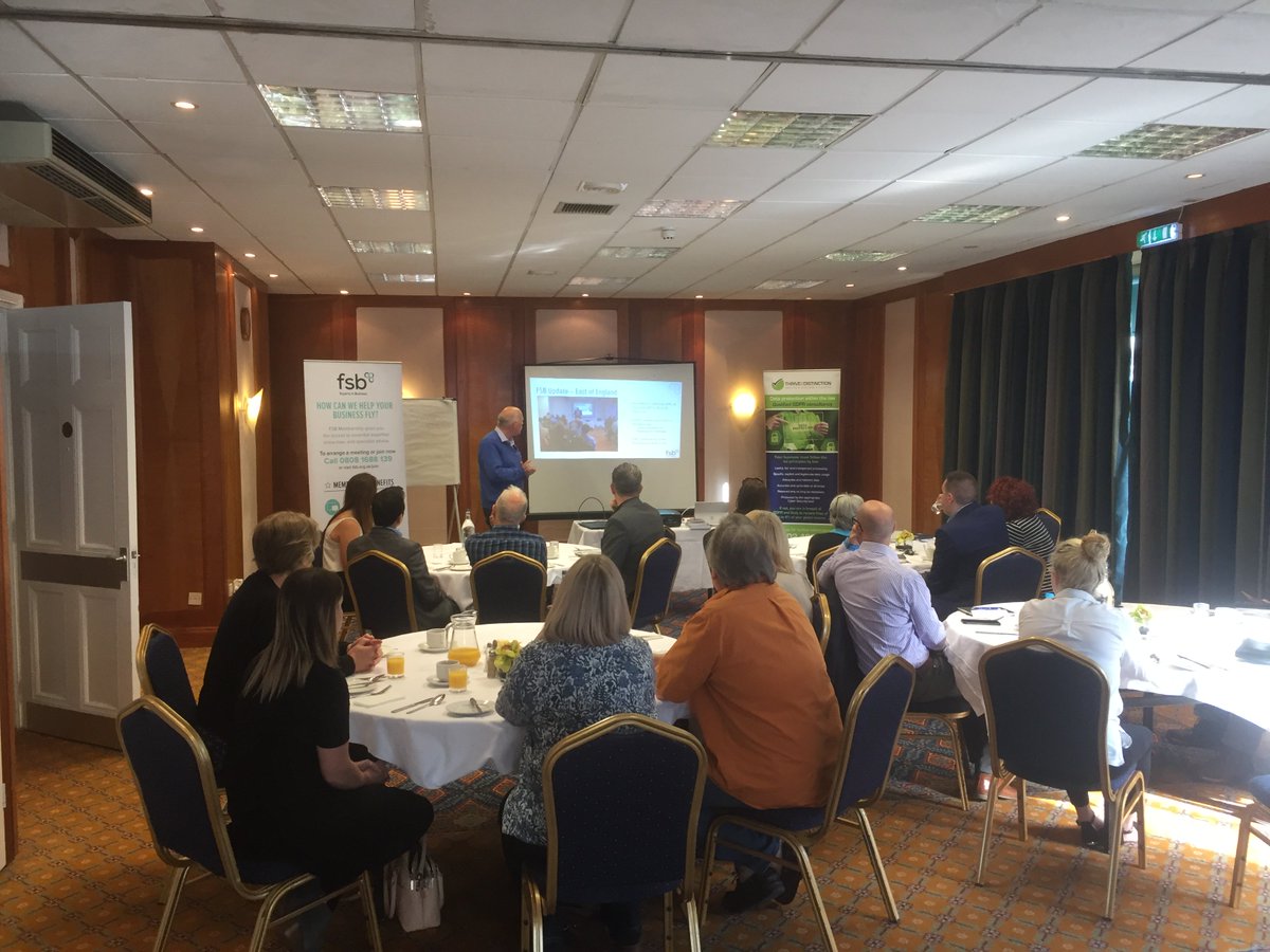 #FSB National Councillor <a href="/Superb_A_T/">Superb Transfers</a> kicking off this morning’s GDPR-focused #FSBConnect at <a href="/IpswichHotelCop/">Ipswich Hotel</a>