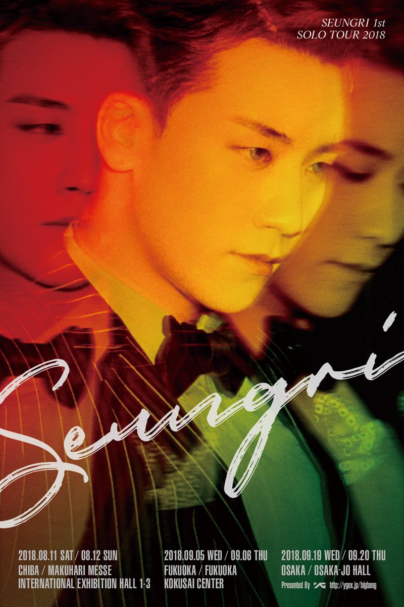 YGJAPANofficial's tweet photo. 【#VI】
自身初となる全3都市6公演のジャパンツアー『SEUNGRI 1ST SOLO TOUR 2018』ティザーイメージ公開🌈💥
詳細はこちら��️▶https://t.co/sfXxNhjZmK
#SEUNGRI1STSOLOTOUR2018 
#SEUNGRI 
#スンリ
#BIGBANG https://t.co/pnimNck6Xb