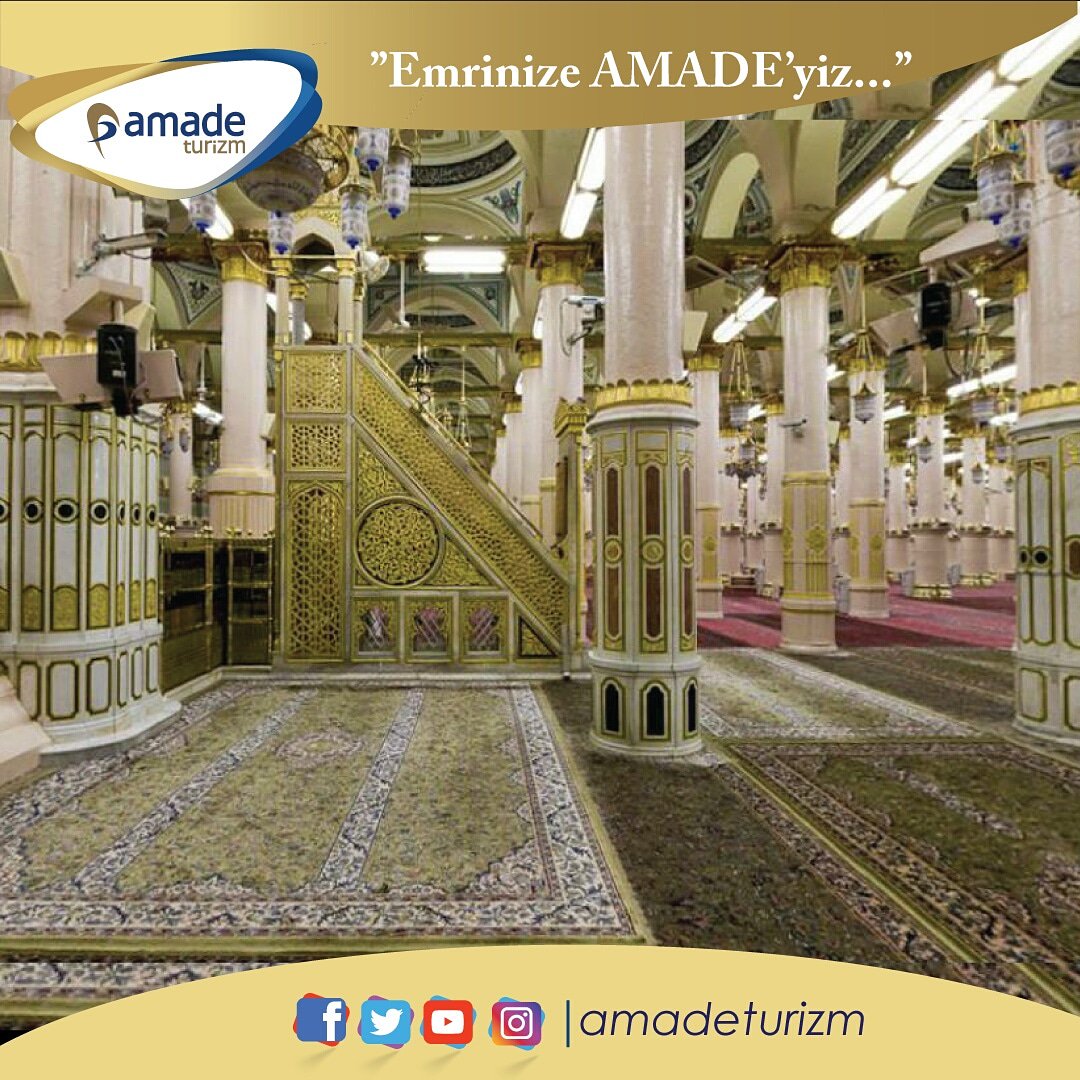 Ravza-i Mutahhara ve Peygamberimiz Efendimizin mihrab-ı saadetleri.. .