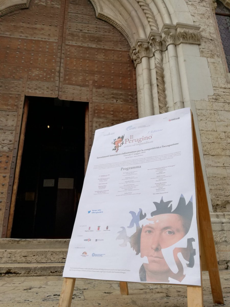 anspc_italia's tweet photo. #IlPerugino2018 ore 9:30 Palazzo dei Priori #Perugia saranno premiati #PaolaSeverino #AdolfoGuzzini #ArnaldoManini @ManiniPrefab @vetrya @UniCredit_IT @CariPerugiaArte @Comuneperugia @RegioneUmbria https://t.co/N3nPC6qB5m
