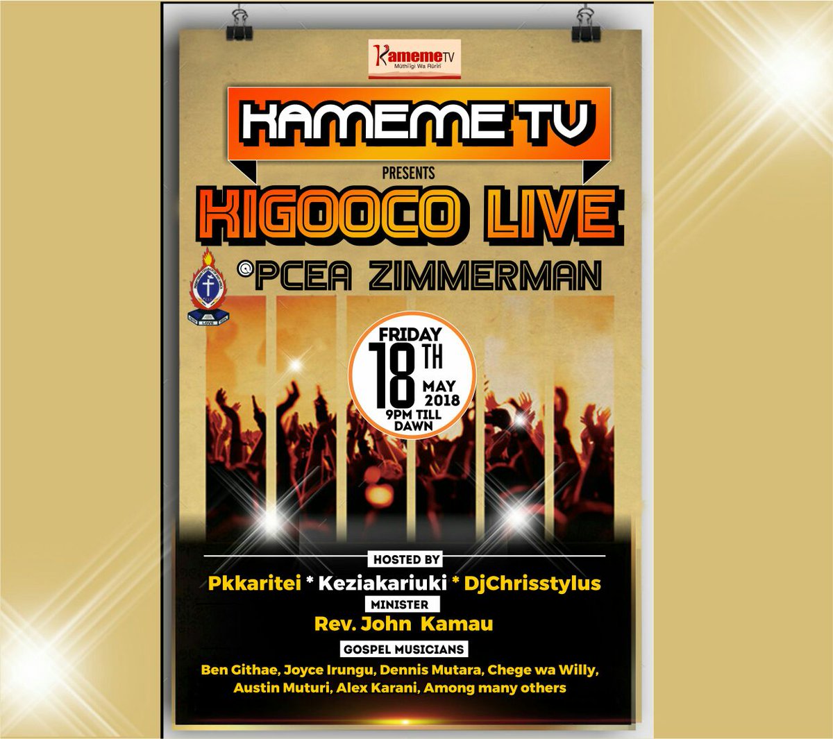 Kesho Issa Giathe tupatane PCEA Zimmerman #KigoocoKimurutioLiveFromZimmerman #KamemeTvKigoocoLive 
<a href="/KamemeTvKenya/">Kameme TV</a> <a href="/pkkaritei/">Kamau Karitei</a> <a href="/DjChrisStylus/">Dj Chris Stylus</a> See You There!!!!