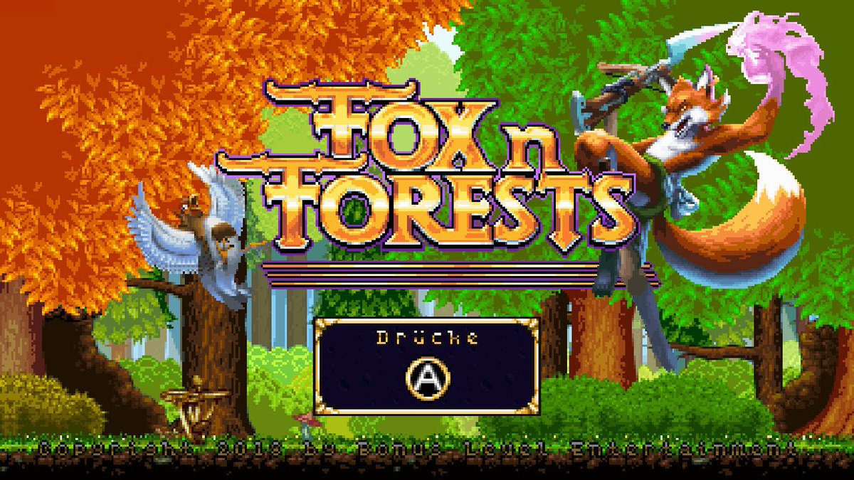 MATT81DE's tweet photo. Now I'm playing with Power. Super Power - Again! @FOXnFORESTS #NintendoSwitch #BonusLevelEntertainment @wildriver_games #Nindies #16Bit https://t.co/9ntO5T4d9u