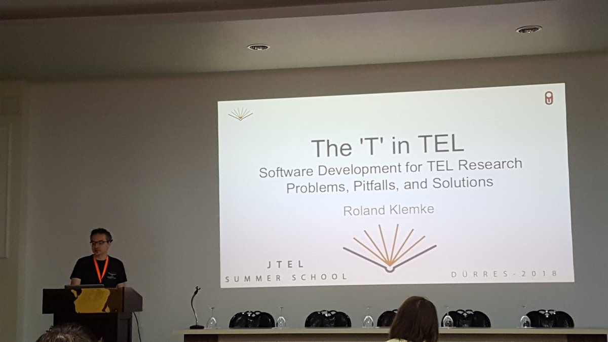 dimstudi0's tweet photo. Thursday keynote by @rklemke on the 'T' in technology enhanced learning #jtelss18 #edtech #TELIchat https://t.co/hpAjJWoLFe